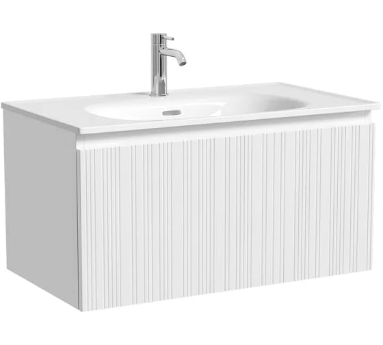 Тумба подвесная Sancos Code 785x453x400, с одним ящиком с доводчиками, белый CD80W