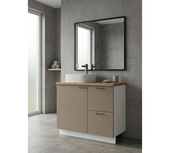 Арника ВГ 1050 крем/белый гладкий РМ, со столешницей, в.1 00-00307085
