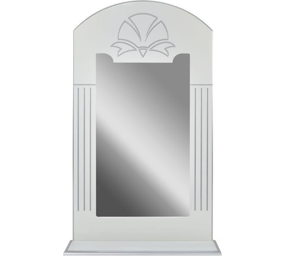 Зеркало Doratiz Аттика 65 (DORATIZ) (белый, патина серебро), белый/серебро 2711.117