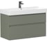 Тумба ALLEN BRAU 1.210027.CGM INFINITY 100, 2 ящика, олива матовый (346299) 00346299 1