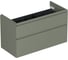 Тумба ALLEN BRAU 1.210027.CGM INFINITY 100, 2 ящика, олива матовый (346299) 00346299 2