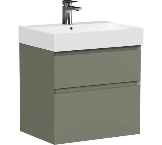 Тумба ALLEN BRAU 1.210024.CGM INFINITY 60, 2 ящика, олива матовый (346278) 00346278