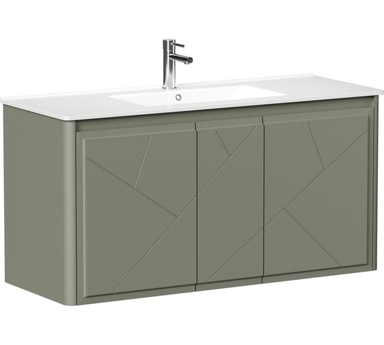 Тумба ALLEN BRAU 1.360004.CGM PARIS 120 с распашными фасадами, олива матовый (334347) 00334347