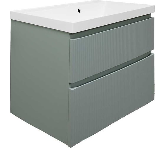Тумба подвесная Azario ВИОЛА 80/2 фисташковая, без раковины, Астория 80 00096732 1