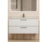 Тумба под раковину для ванной uperwood Foster New_100 см, подвесная, белая TFosterNEW100w 2