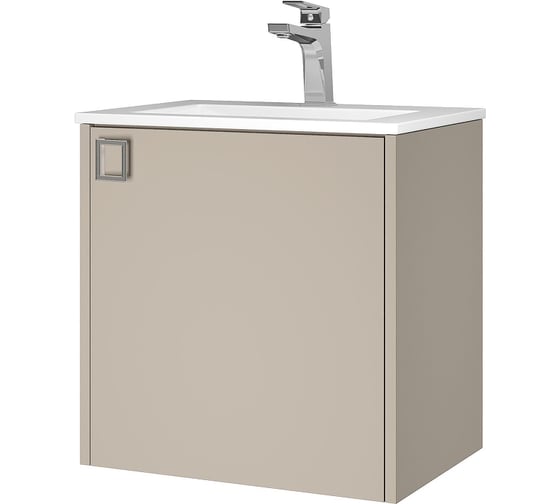 Тумба под раковину для ванной uperwood Aurora_50 см, бежевый матовый TAurora50cm
