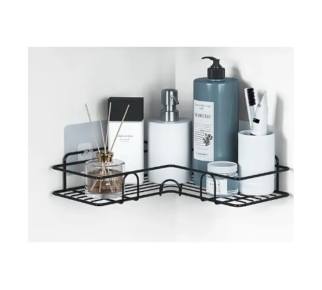 Полка для ванной ZDK Homium черный, размер 26.5x26.5x6 см shelf3black
