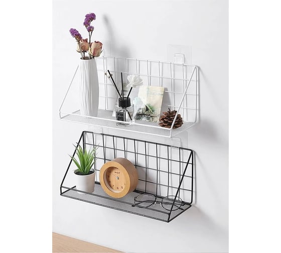 Полка для ванной ZDK Homium черный, 35x12x15 см shelf5black