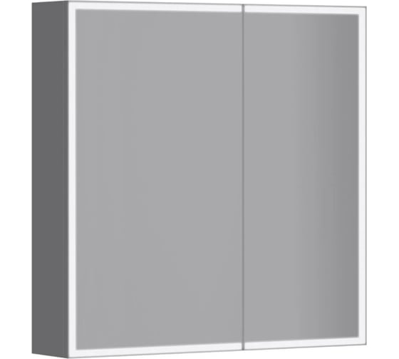 Шкаф зеркальный Jacob Delafon EB2293-NF PARALLEL (2 двери 60см с LED подсв., ИК датчиком вкл/выкл, белый), 00393361