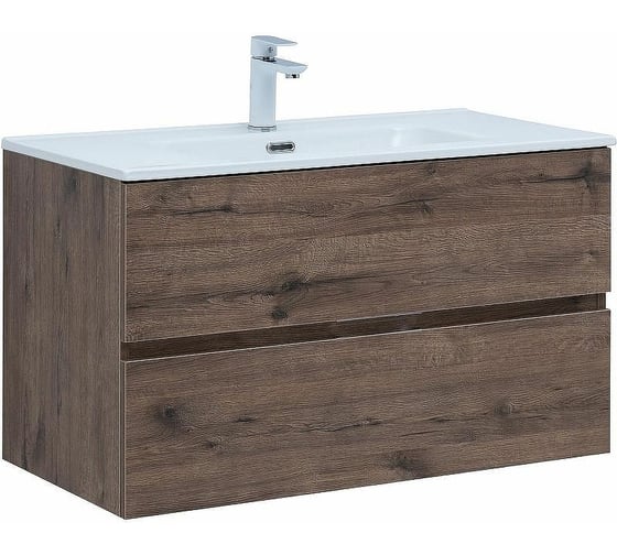 Тумба Aquanet Алвита new 120, цвет дуб веллингтон табак (369191) 00369191