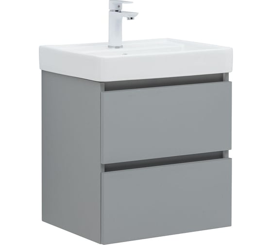 Тумба Aquanet Вега 2.0 50 (Ирис T) 2 ящ. цв. мисти грин 00362544