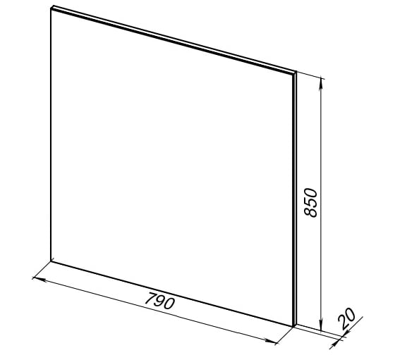Зеркало Aquanet Lino 80 00253907