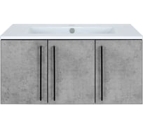 Подвесная тумба Brevita ROCK-90 прямая, светло-серый ROCK-06090-48-2