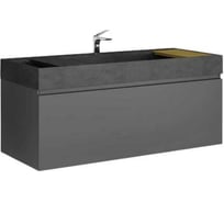 Подвесная тумба RAVAL Facet 120 антрацит Fac.01.120/P/A/RL