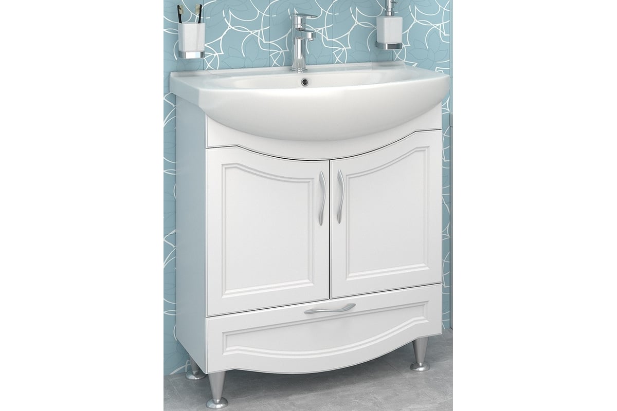 Тумба Runo НЕАПОЛЬ 75 под умывальник Элеганс 75 00-00001034 - выгодная ...