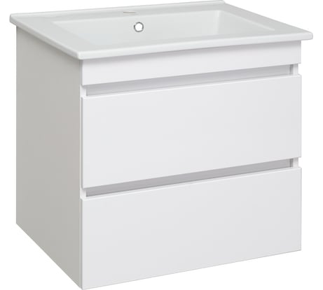 Тумба Runo МАНХЭТТЕН 75 подвесная, белая, под умывальник Оскар 75 00-00001047