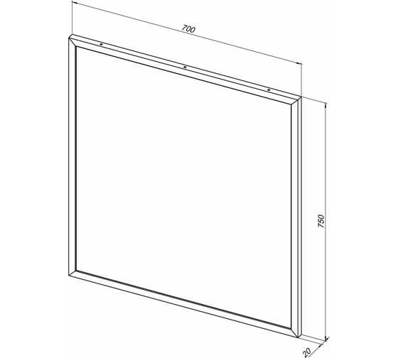 Зеркало ALLEN BRAU Priority 1.31014.BB 70 черный браш 00274606