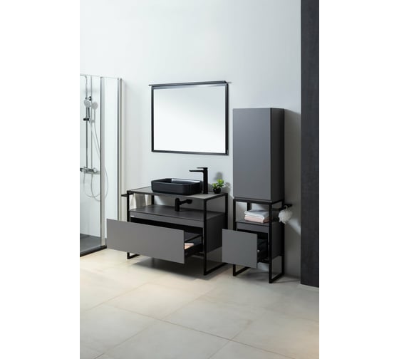 Зеркало ALLEN BRAU Priority 1.31016.BB 90 черный браш 00274614