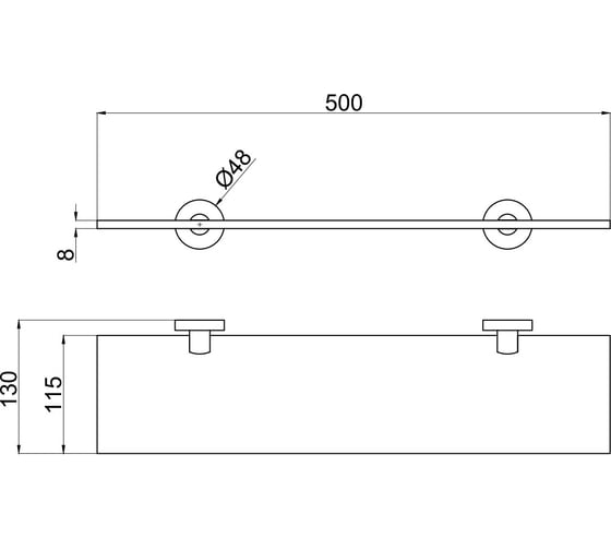Полочка ALLEN BRAU Priority 6.31013-BN 00265427