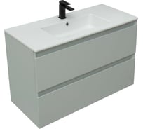 Тумба под раковину ALLEN BRAU Eclipse 1.E1003.PWM 100 рapyrus white matt 00273953