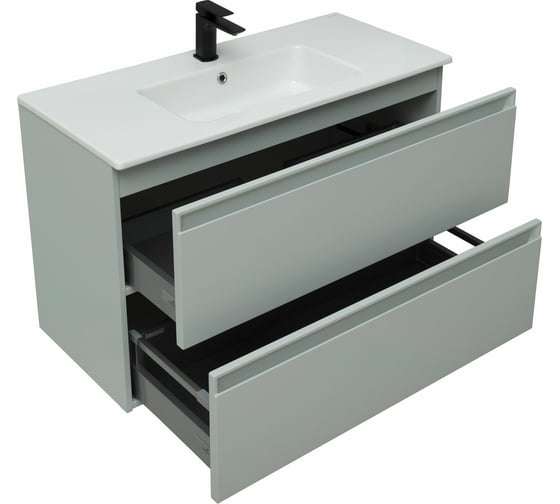 Тумба под раковину ALLEN BRAU Eclipse 1.E1003.PWM 100 рapyrus white matt 00273953