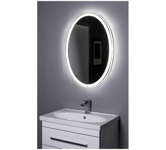 Зеркало Aquanet Комо 7085 с LED подсветкой, 700x850x32 мм (196668) 00196668