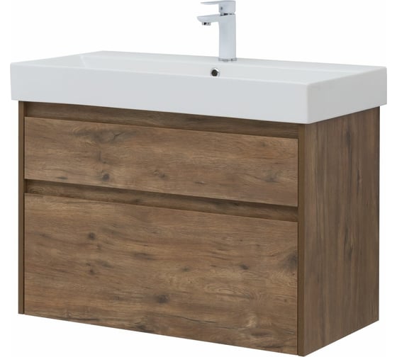 Тумба Aquanet Nova Lite 85 2 ящика (SLIM SYNERGY) дуб рустикальный (249954) 00249954