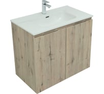 Тумба Aquanet Алвита new 80 подвесная 2 двери, дуб веллингтон белый (277529) 00277529