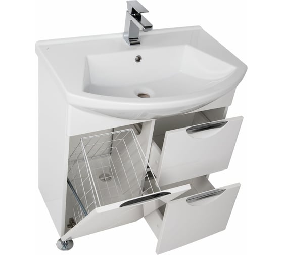 Тумба Aquanet Глория 75 с корзиной (184710) 00184710