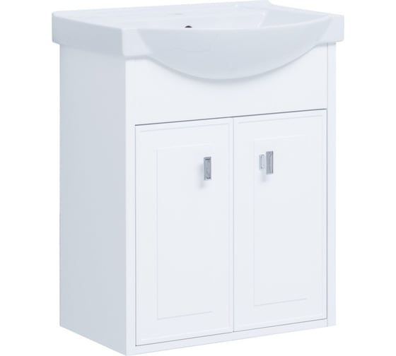 Тумба Aquanet Монро 55 белый матовый (235587) 00235587