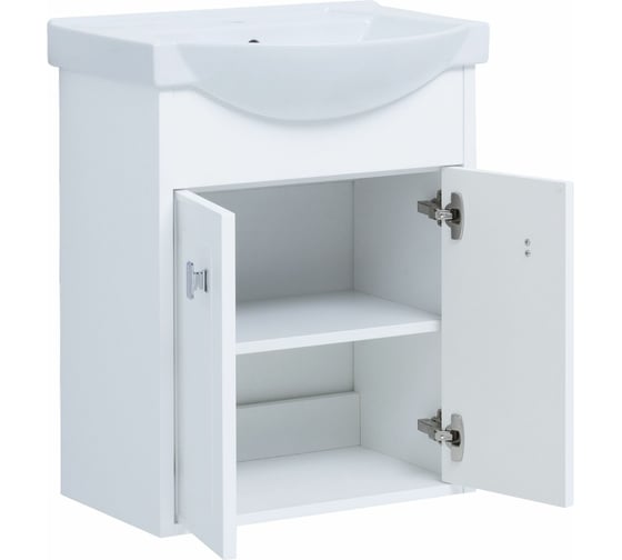 Тумба Aquanet Монро 55 белый матовый (235587) 00235587