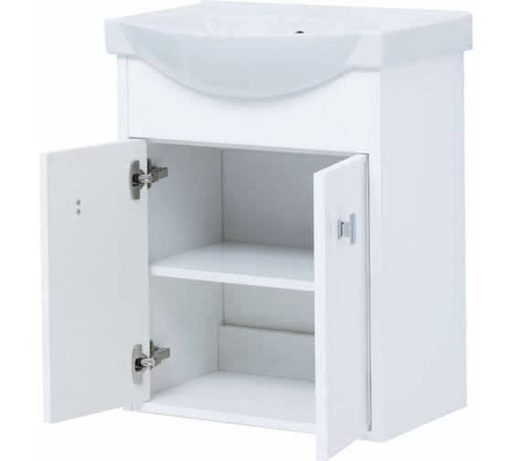 Тумба Aquanet Монро 55 белый матовый (235587) 00235587