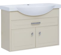 Тумба Aquanet Монро 95 бежевый матовый, 1 ящик, 2 дверцы (235593) 00235593