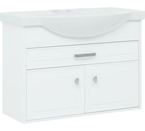 Тумба Aquanet Монро 95 белый матовый, 1 ящик, 2 дверцы (235594) 00235594