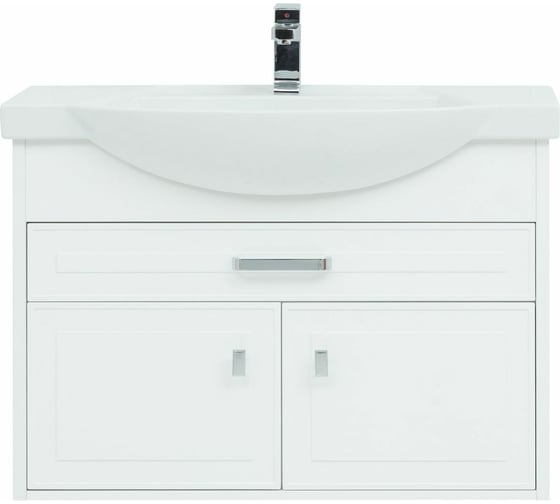 Тумба Aquanet Монро 95 белый матовый, 1 ящик, 2 дверцы (235594) 00235594