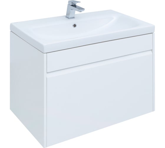 Тумба Aquanet Палермо 80 белый глянец (253587) 00253587 1