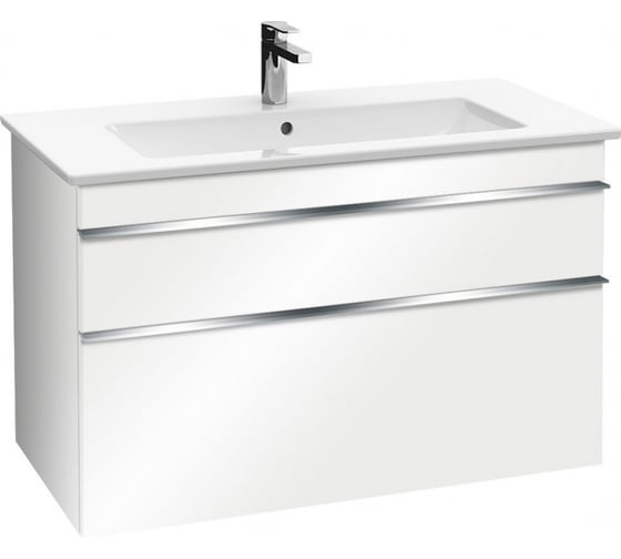 Тумба под раковину Villeroy & Boch Venticello A926 01 DH белый глянец, ручки хром 00245357 1