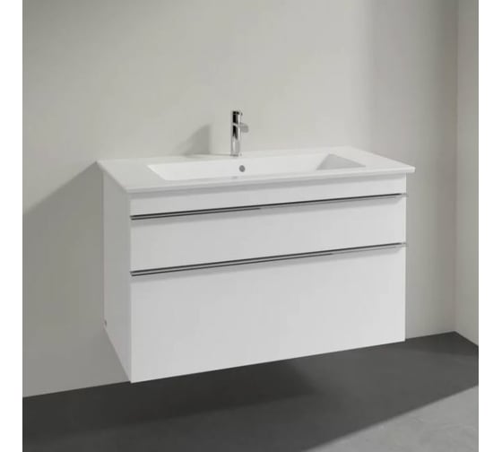 Тумба под раковину Villeroy & Boch Venticello A926 01 DH белый глянец, ручки хром 00245357