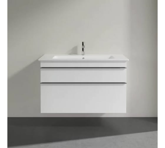 Тумба под раковину Villeroy & Boch Venticello A926 01 DH белый глянец, ручки хром 00245357