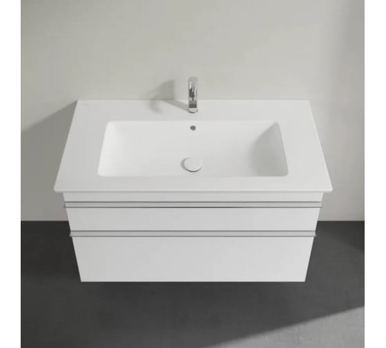 Тумба под раковину Villeroy & Boch Venticello A926 01 DH белый глянец, ручки хром 00245357