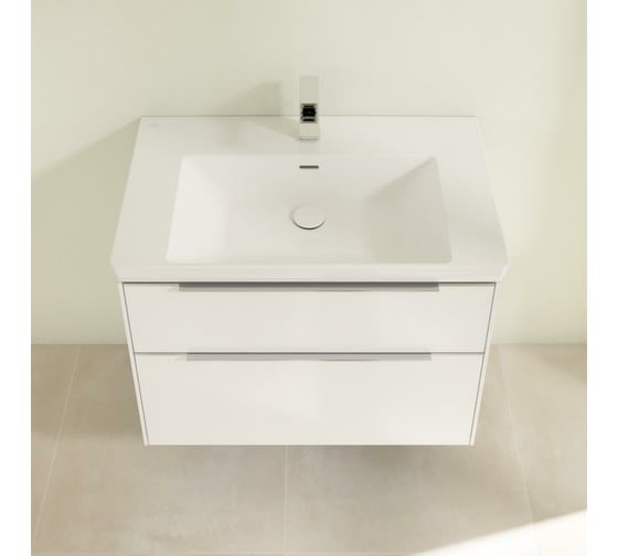 Тумба под раковину Villeroy & Boch Subway 3.0 80 C57400VE Brilliant White 00297648