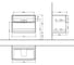 Тумба под раковину Villeroy & Boch Subway 3.0 80 C57400VN Cashmere Grey 00297650 8