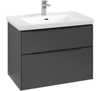 Тумба под раковину Villeroy & Boch Subway 3.0 80 C57401VR Graphite 00297655