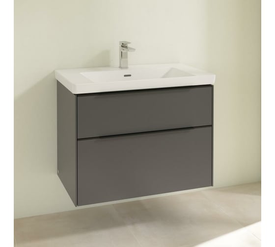 Тумба под раковину Villeroy & Boch Subway 3.0 80 C57401VR Graphite 00297655