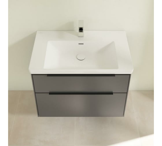 Тумба под раковину Villeroy & Boch Subway 3.0 80 C57401VR Graphite 00297655