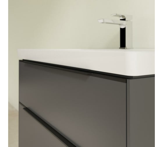 Тумба под раковину Villeroy & Boch Subway 3.0 80 C57401VR Graphite 00297655