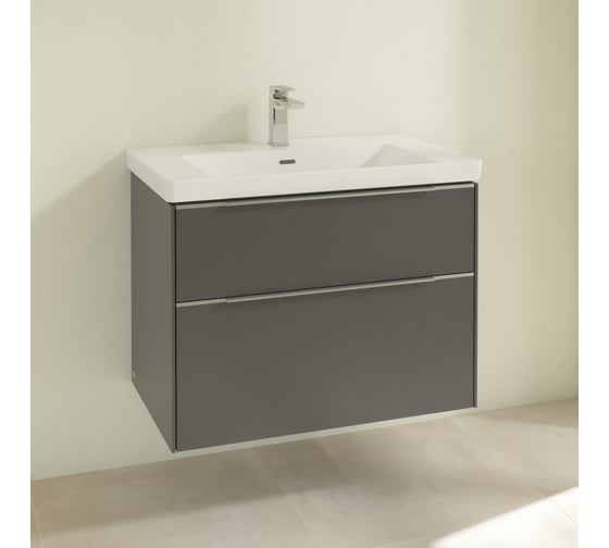 Тумба под раковину Villeroy & Boch Subway 3.0 80 C57400VR Graphite 00297654
