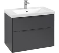 Тумба под раковину Villeroy & Boch Subway 3.0 80 C57402VR Graphite 00297659