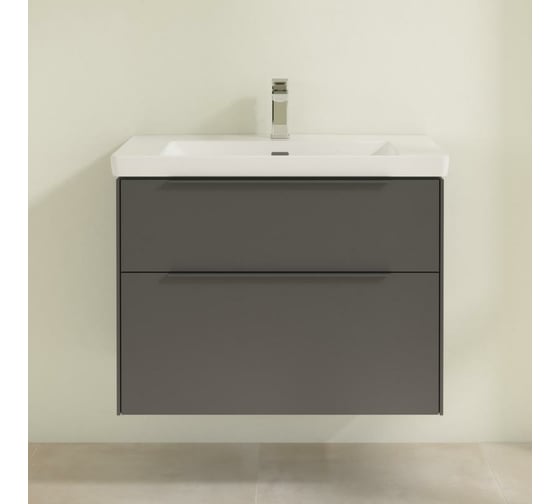 Тумба под раковину Villeroy & Boch Subway 3.0 80 C57402VR Graphite 00297659