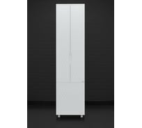 Напольный пенал Айсберг Домино "3D" 50 В1 с корзиной для белья D37015P